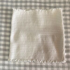 H&M White Smocked Tube Top
